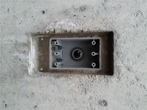 attach electrical box to brick|attaching electrical box to concrete.